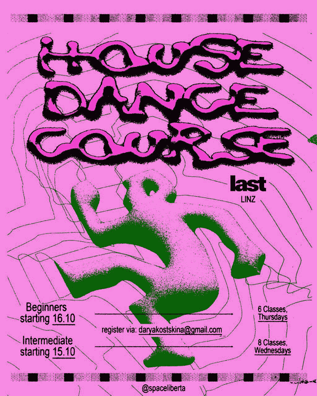 Poster for a House Dance Course