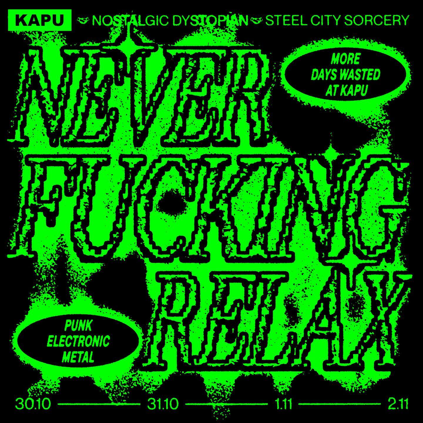 Artwork KAPU LINZ / Nostalgic Dystopian / Steel City Sorcery Festival collaboration